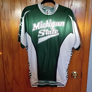 Michigan State Men's Green and White Jersey